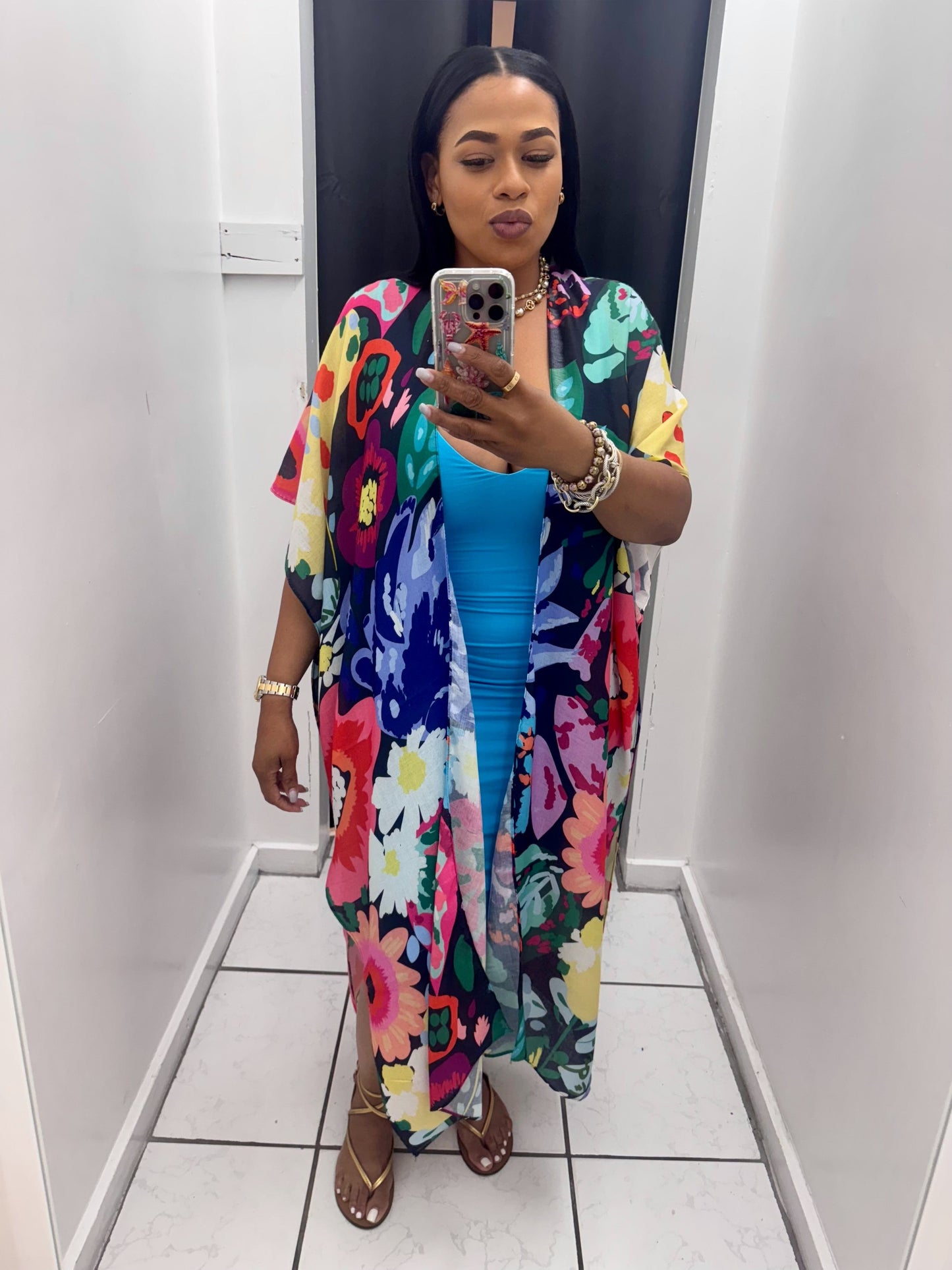 Multicolor Kimono