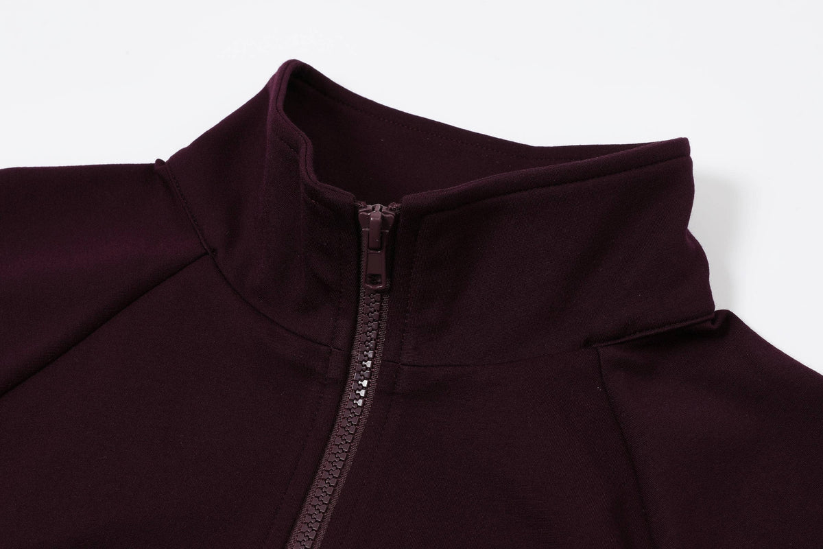 Simple Day Knit Track Jacket and Flare Pants Set