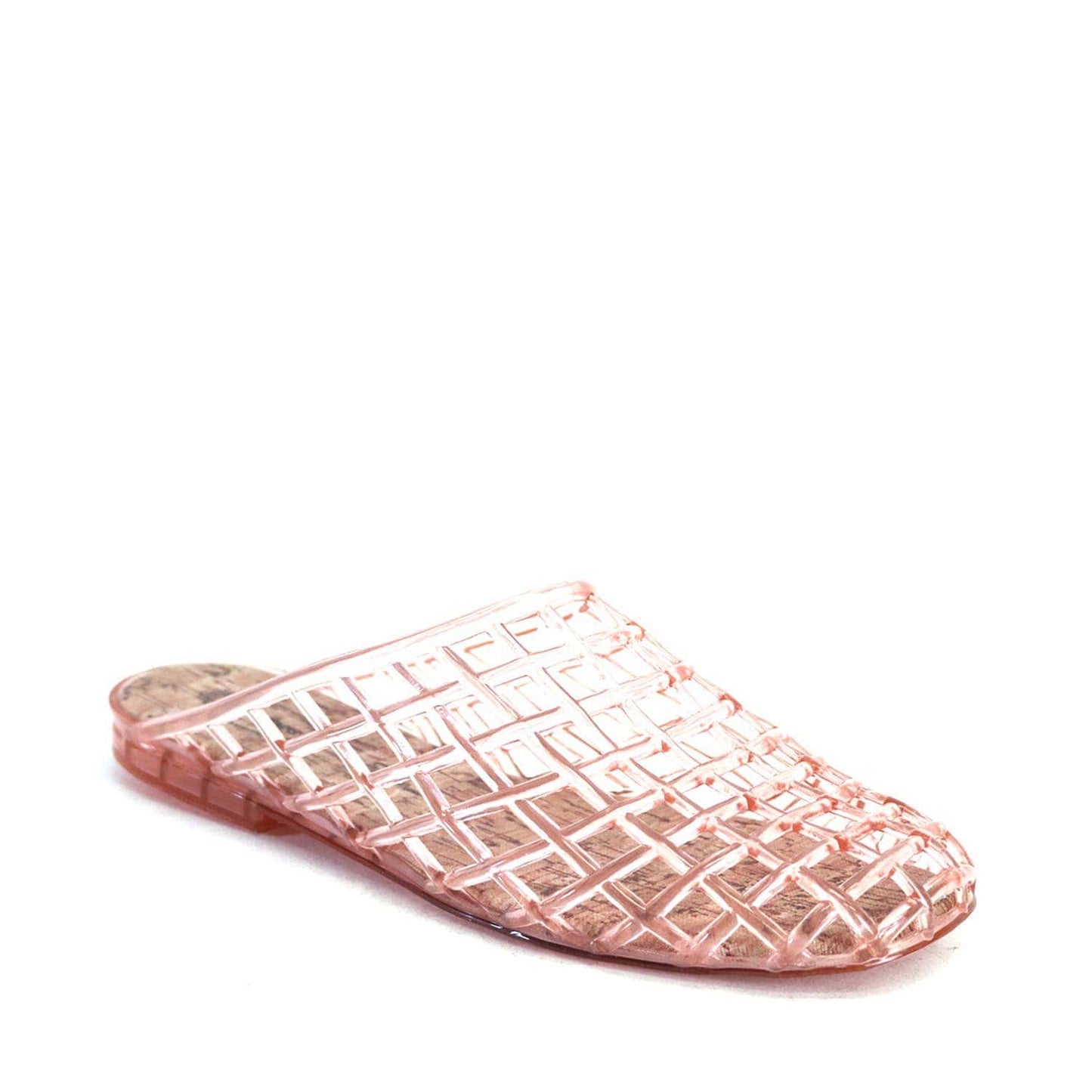 Woven Jelly Mules (Blush Pink)