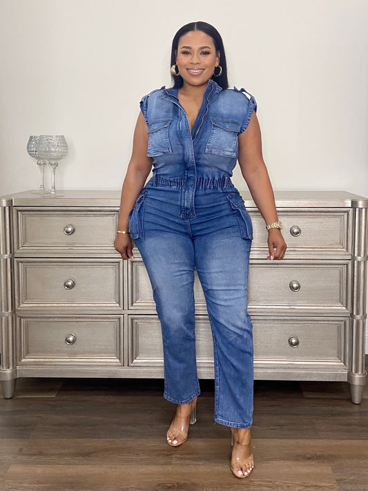 Go Denim Jumpsuit
