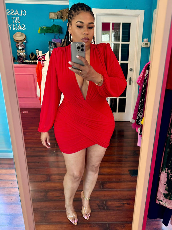 Heat Up Mini Dress (Red)