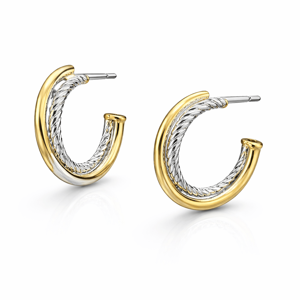 Two Tone Hoops
