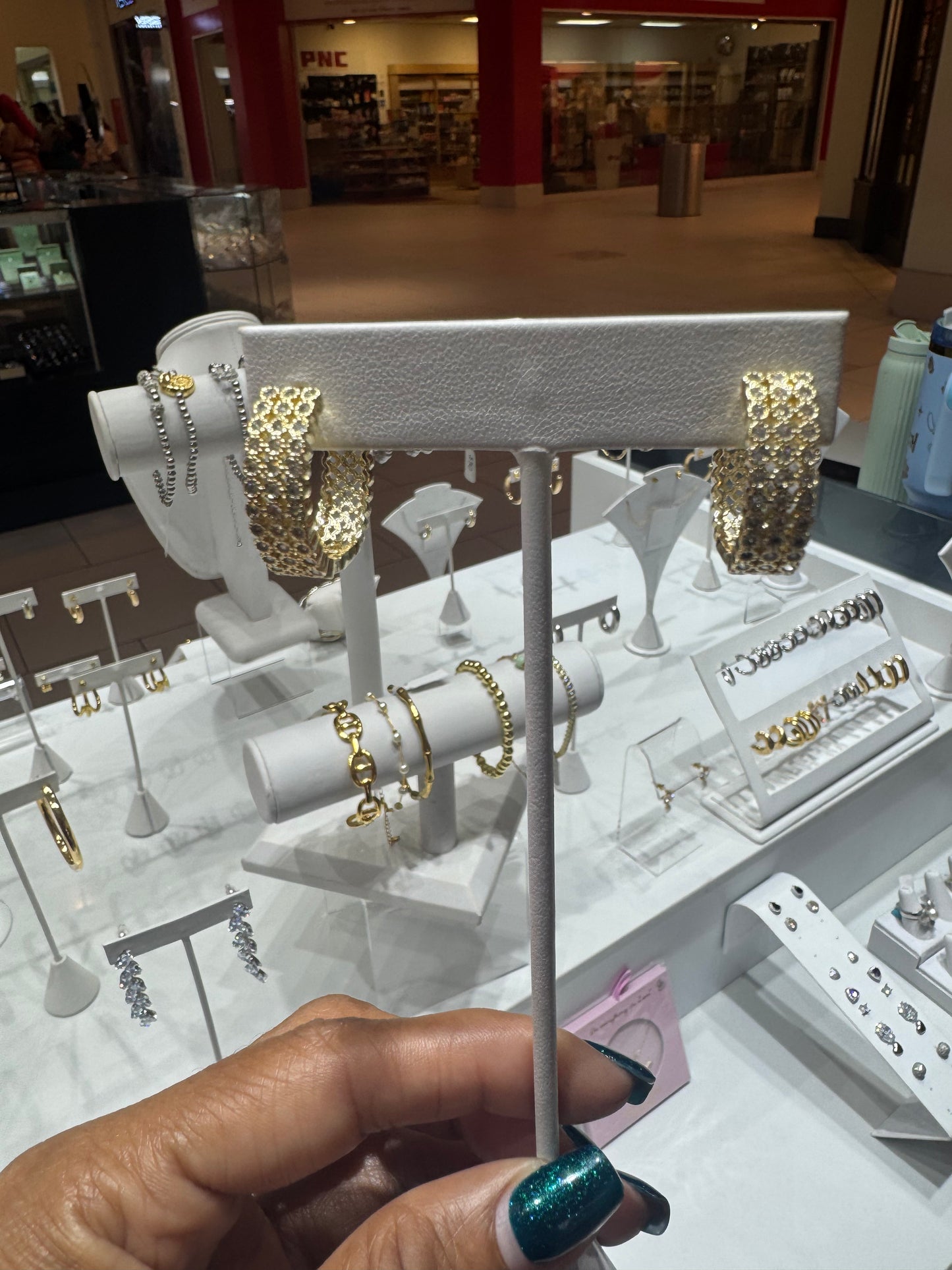 Triple Strand Gold Hoops