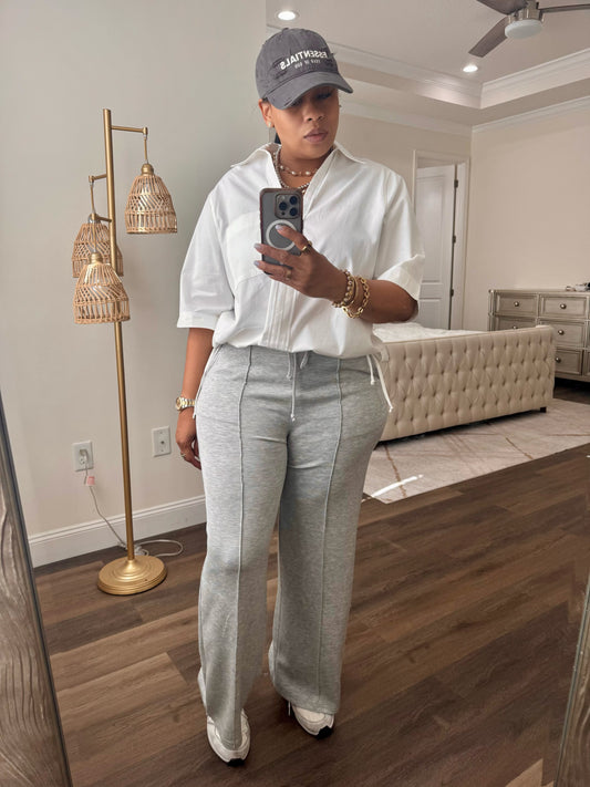 Bubble Hem Relaxed Fit Shirt