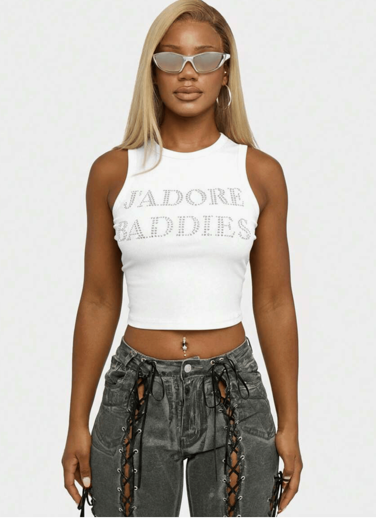 Jadore Baddies White Top