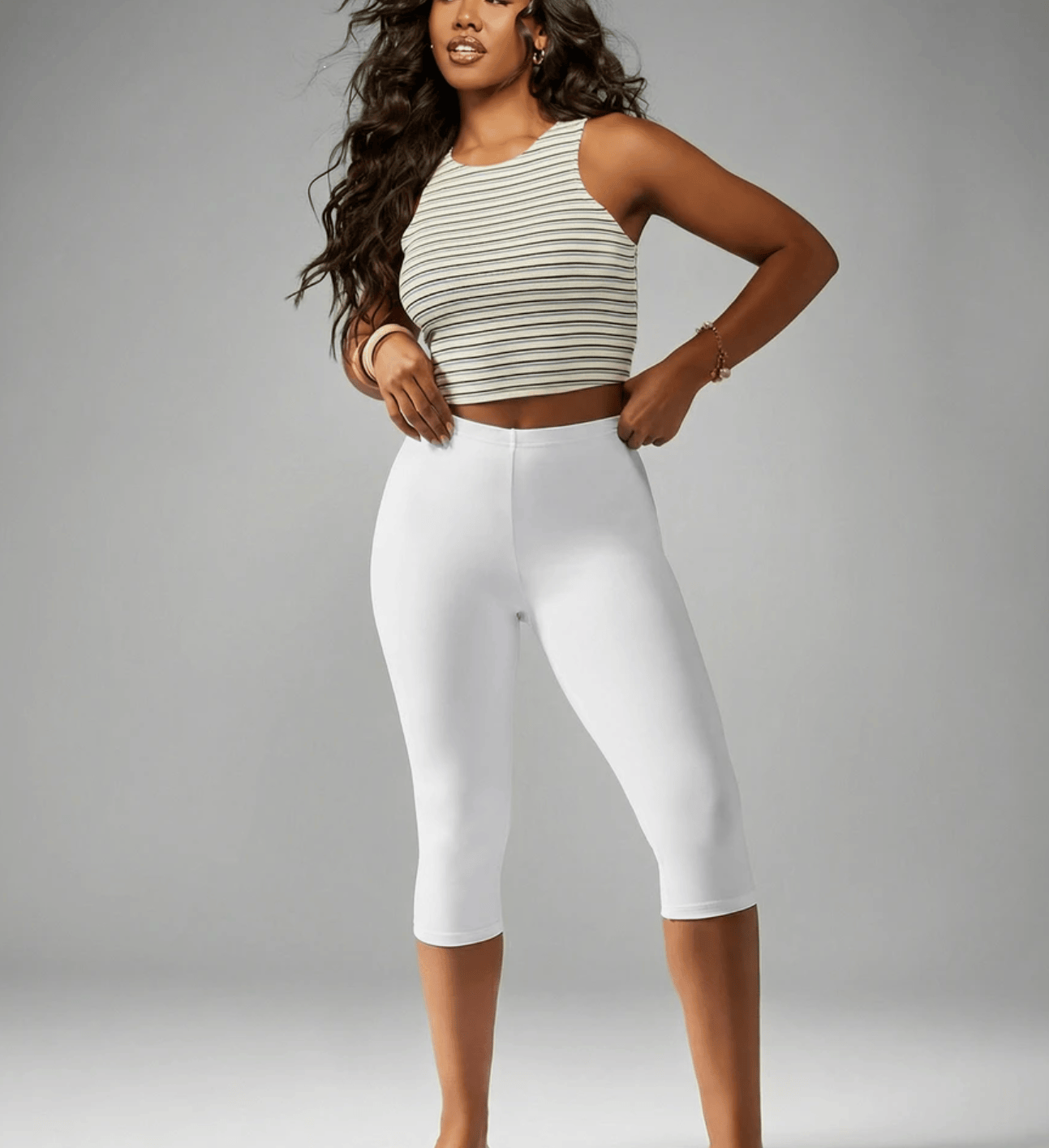 White Capri Pants