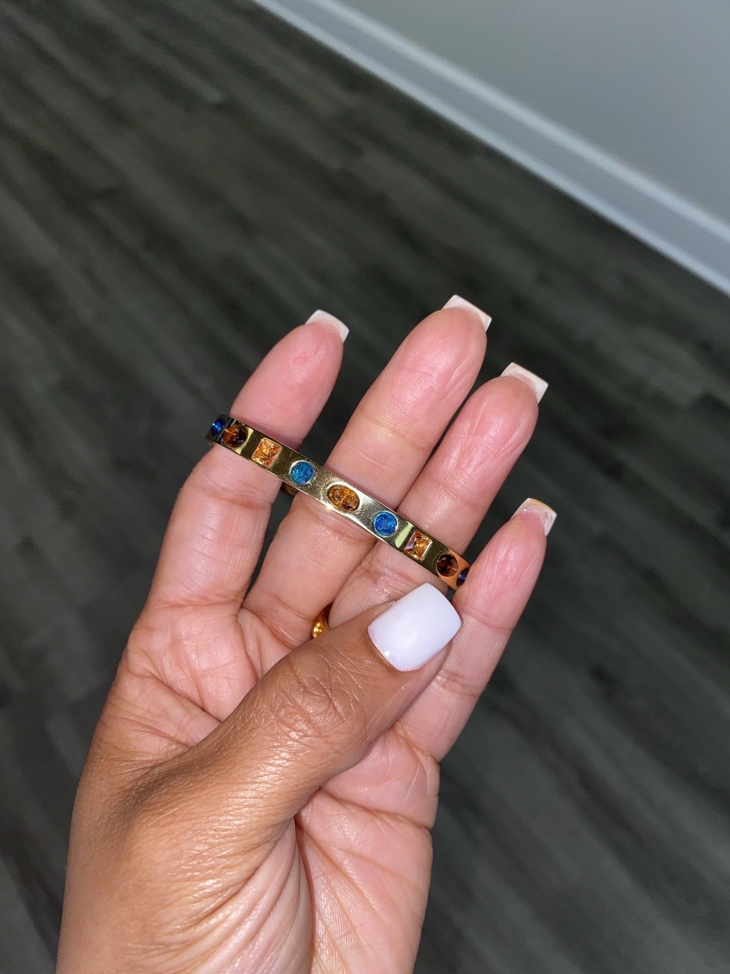 Multi Stone Egyptian Bracelet