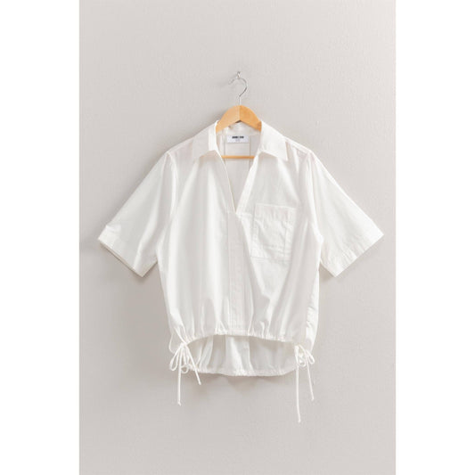 Bubble Hem Relaxed Fit Shirt