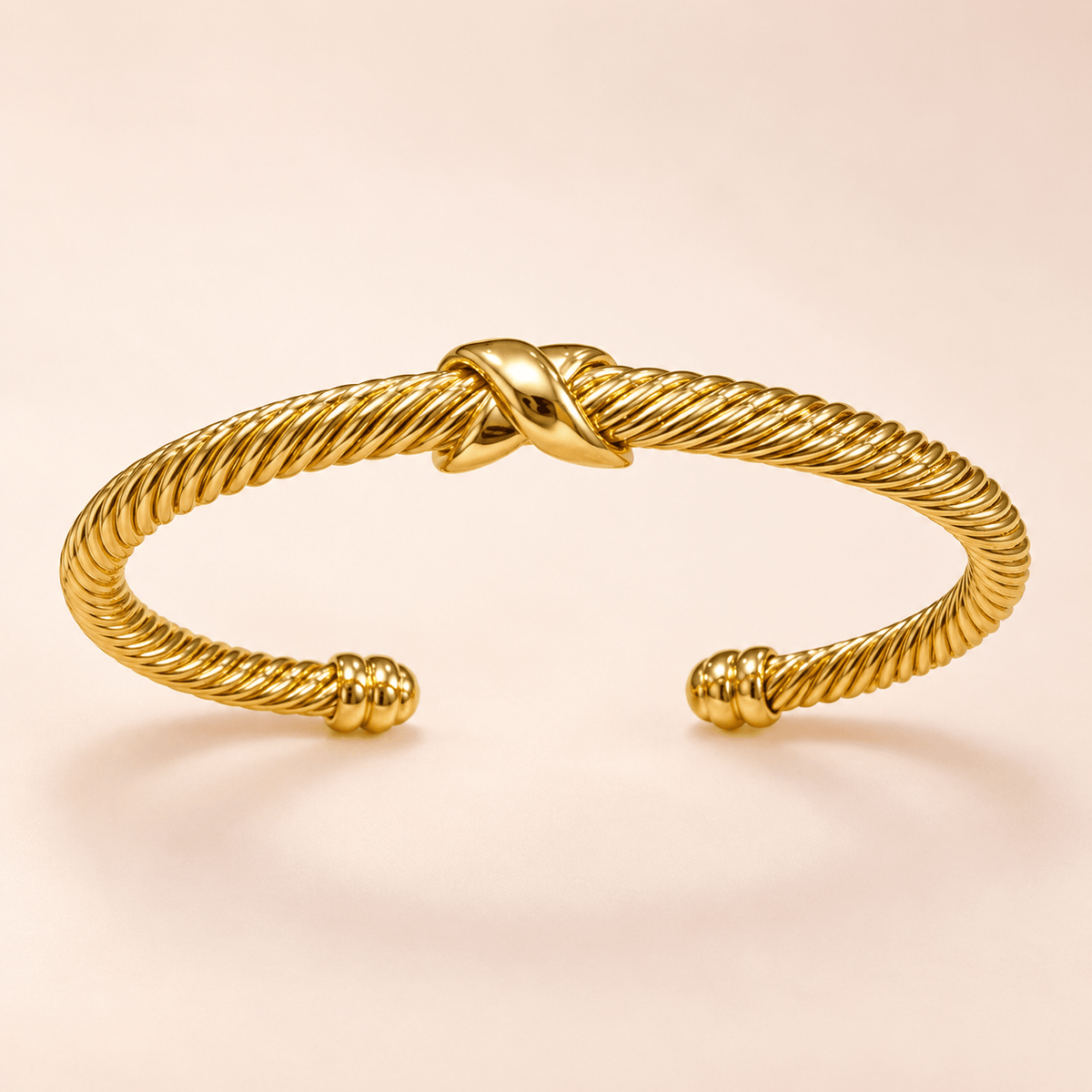 Eternal Knot Cuff Bracelet (Gold)
