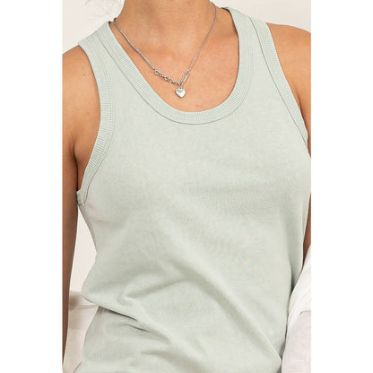 Sleeveless Shift Midi Dress (Mint)