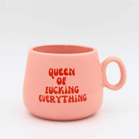 Cappuccino Mug Queen of Fucking Everything