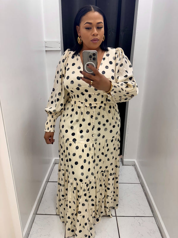 Polka Dot Maxi Dress