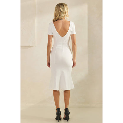 MARGOT SCULPT MIDI DRESS