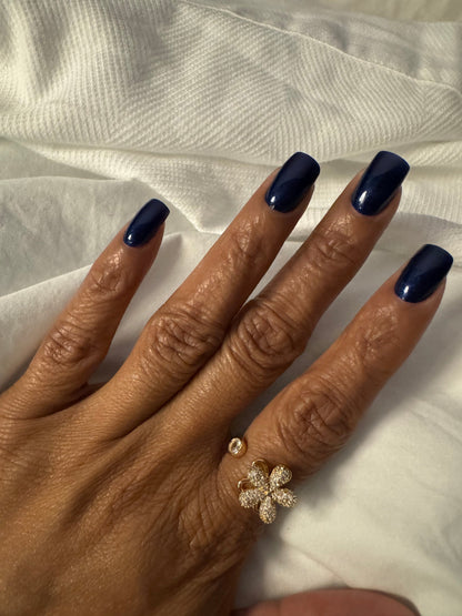 Flower Glow Spinning Gold Ring