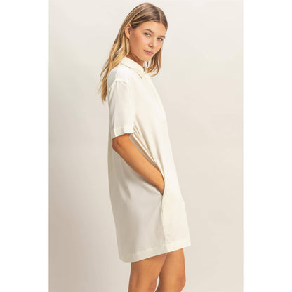 Collared Shirt Dress (DENIM)