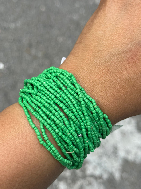 Multistrand Beaded Bracelets (Green)