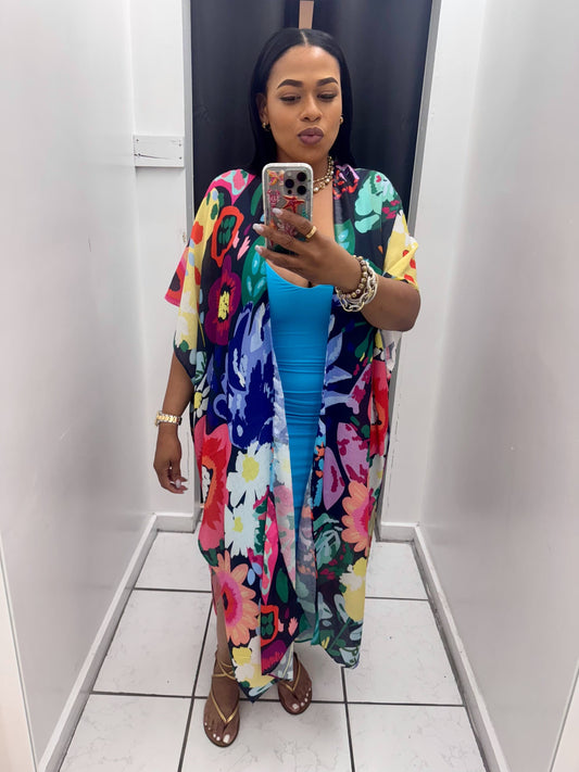 Multicolor Kimono