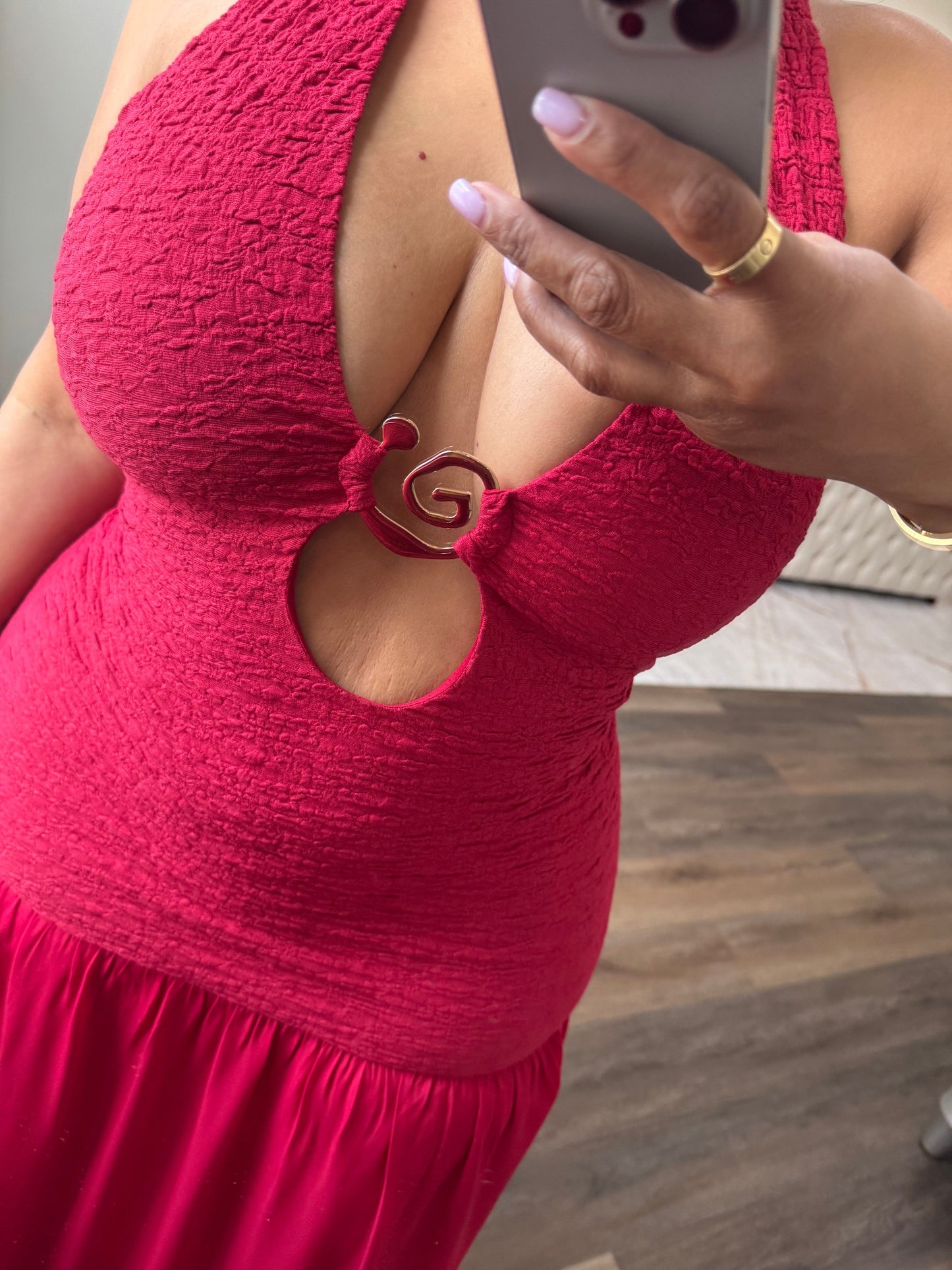 Halter Maxi Dress (Red)