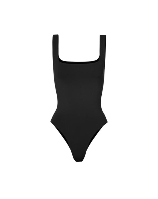 Square Top Bodysuit (Black)