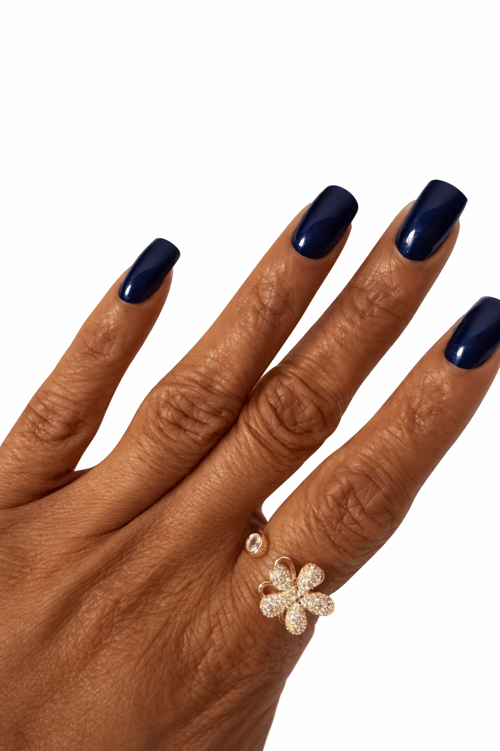 Flower Glow Spinning Gold Ring