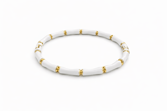 Bamboo Bracelet (White)