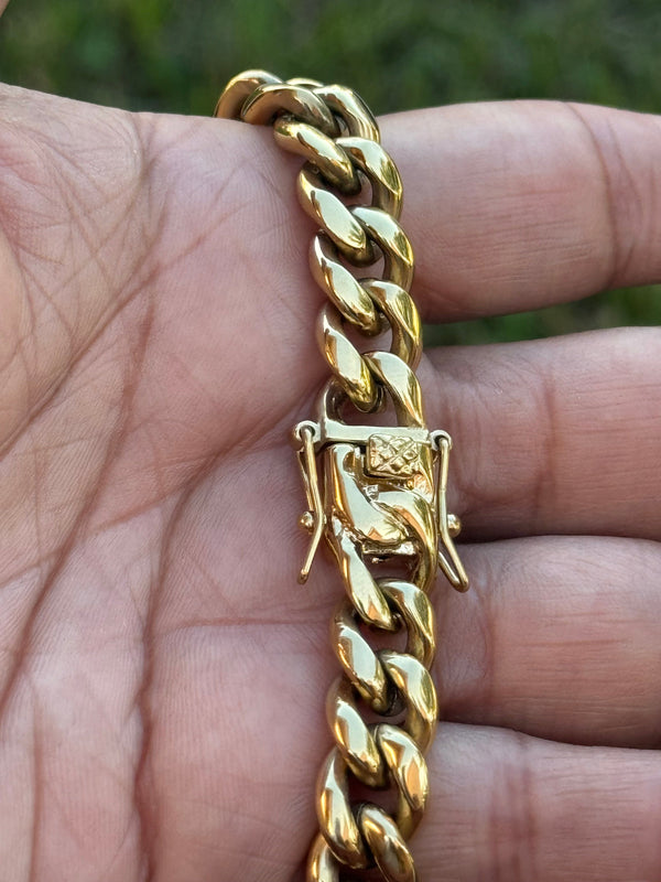 Gold Cuban Link Anklet 10MM