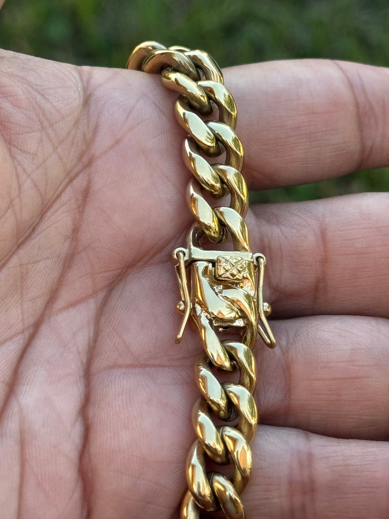 Gold Cuban Link Anklet 10MM