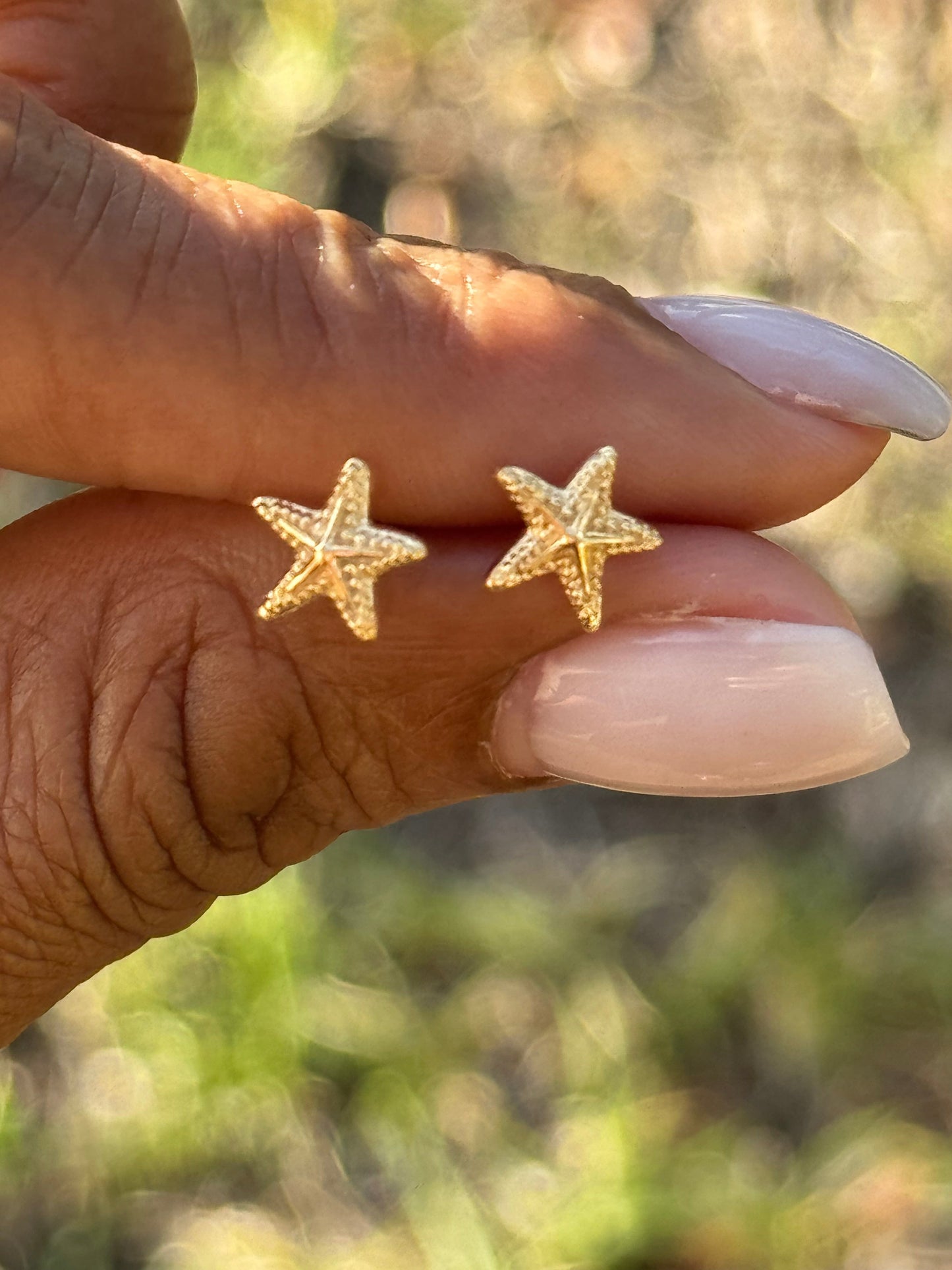Gold Starfish Earrings
