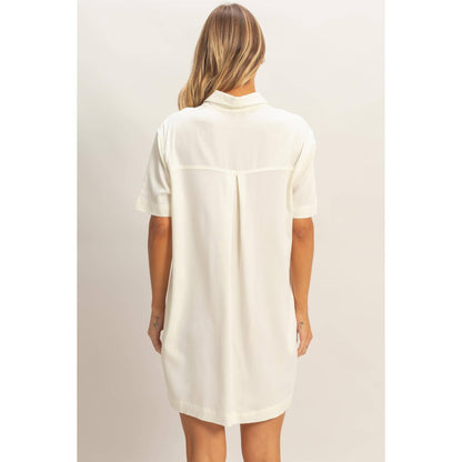 Collared Shirt Dress (DENIM)