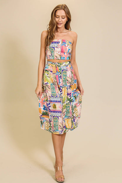 Vibrant Patchwork Maxi Set