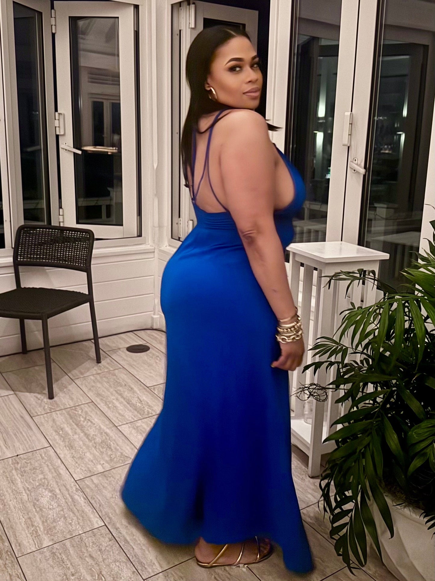 Summer Days Maxi Dress (Cobalt Blue)