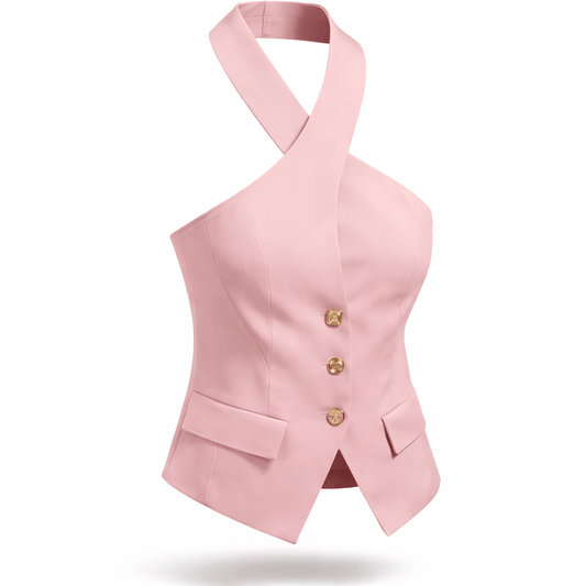 Halter Vest (Baby Pink)