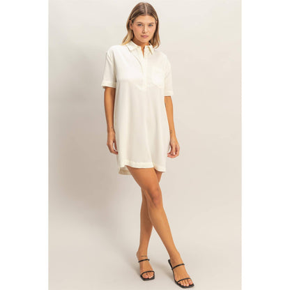Collared Shirt Dress (DENIM)