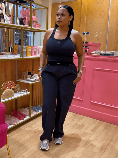 Al* Track Pants And Tank Set (Navy)