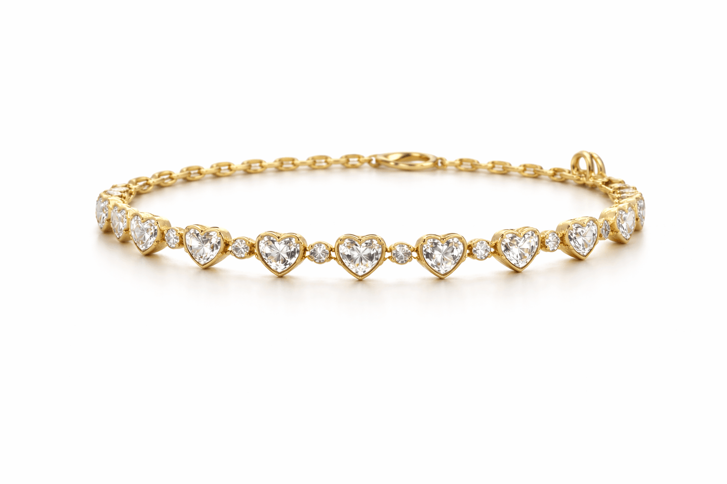 Golden Heart Glow Bracelet
