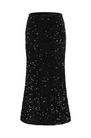 Black Sequin Skirt