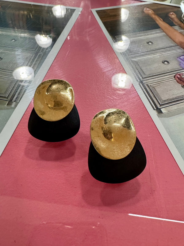 Black Stone Earrings