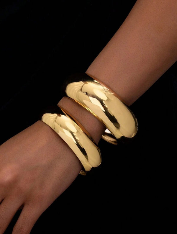 Gold Bangle Set Of 2