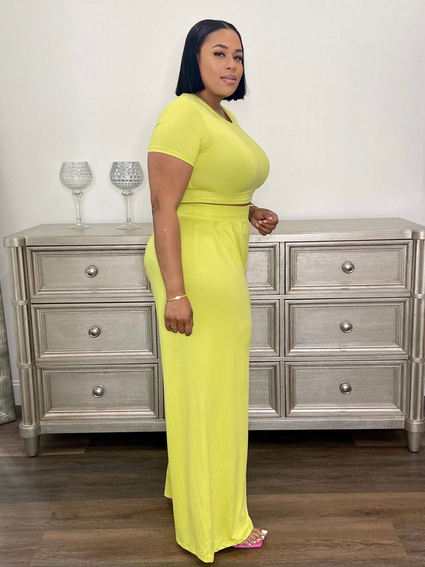 Sar Top & Pants Set (Citron)