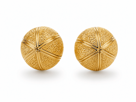 Textured Gold Round Knobs