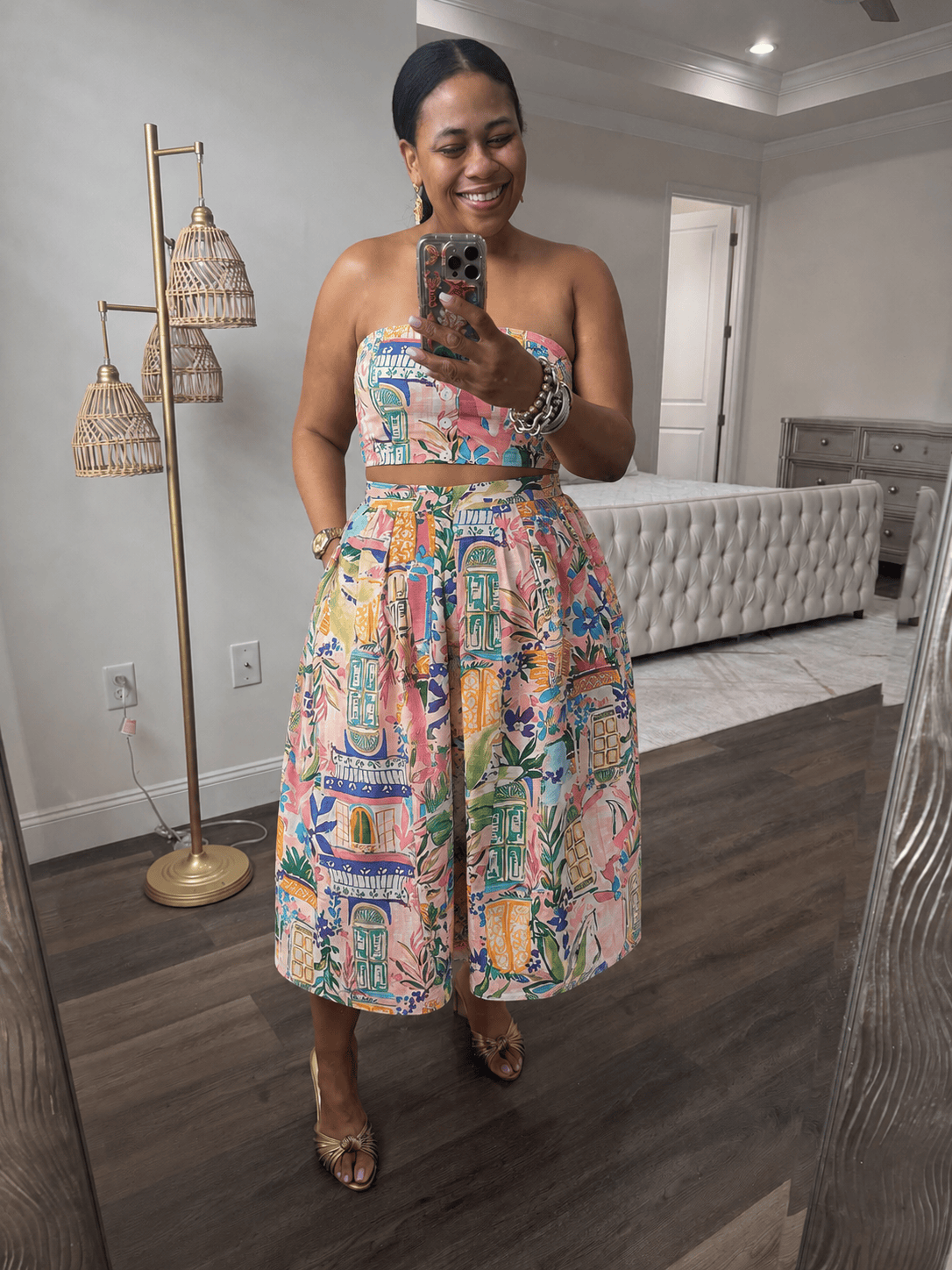 Vibrant Patchwork Maxi Set