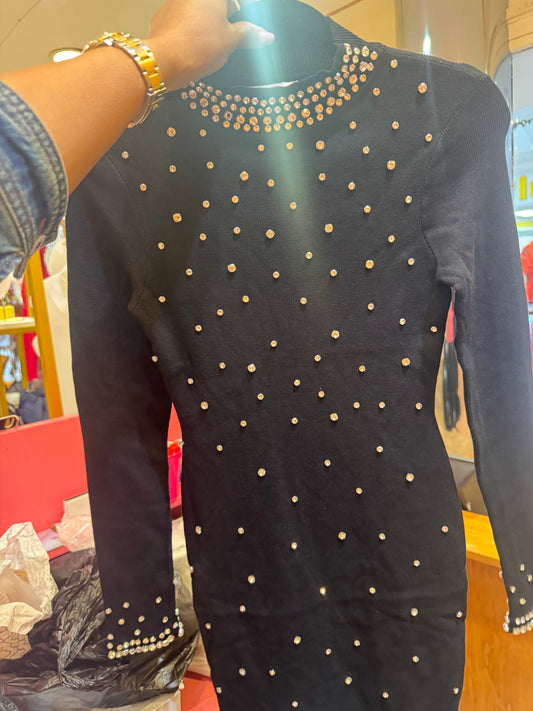 Studded Dress (Black)