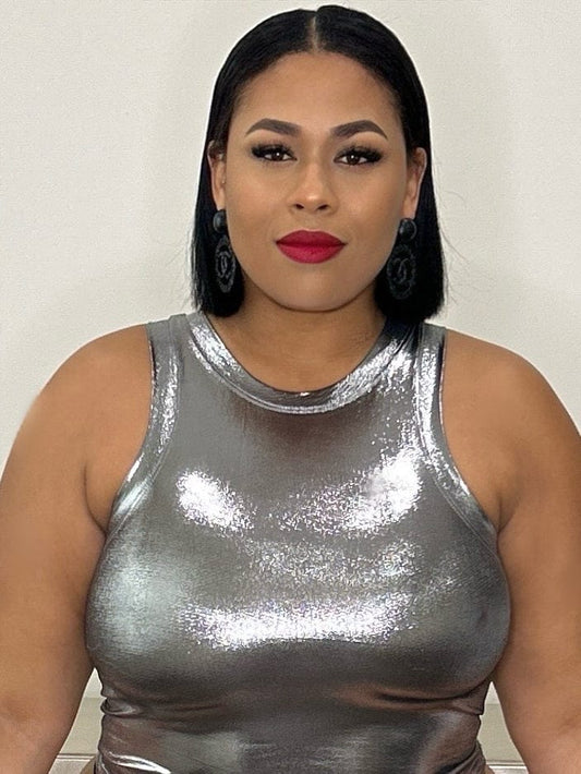 Metallic Retro Tank (Gunmetal)