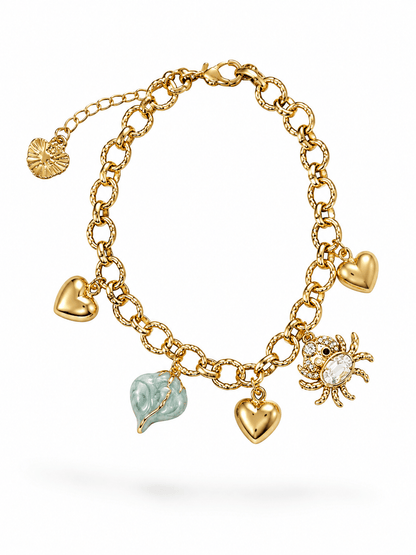 Coastal Love Charm Bracelet
 (Gold)