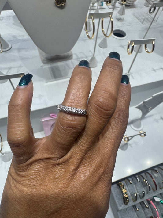 Pave Infinity Ring (Silver)