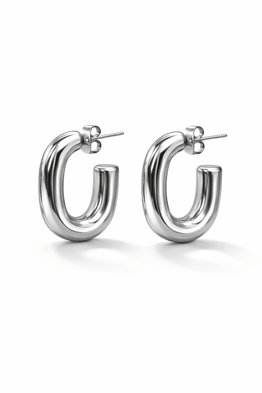 Lumi Curve Hoop Earring