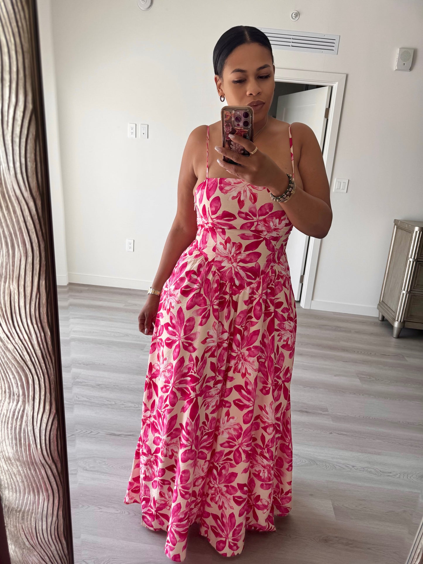 Santorini Bloom  Dress