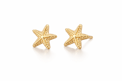 Gold Starfish Earrings