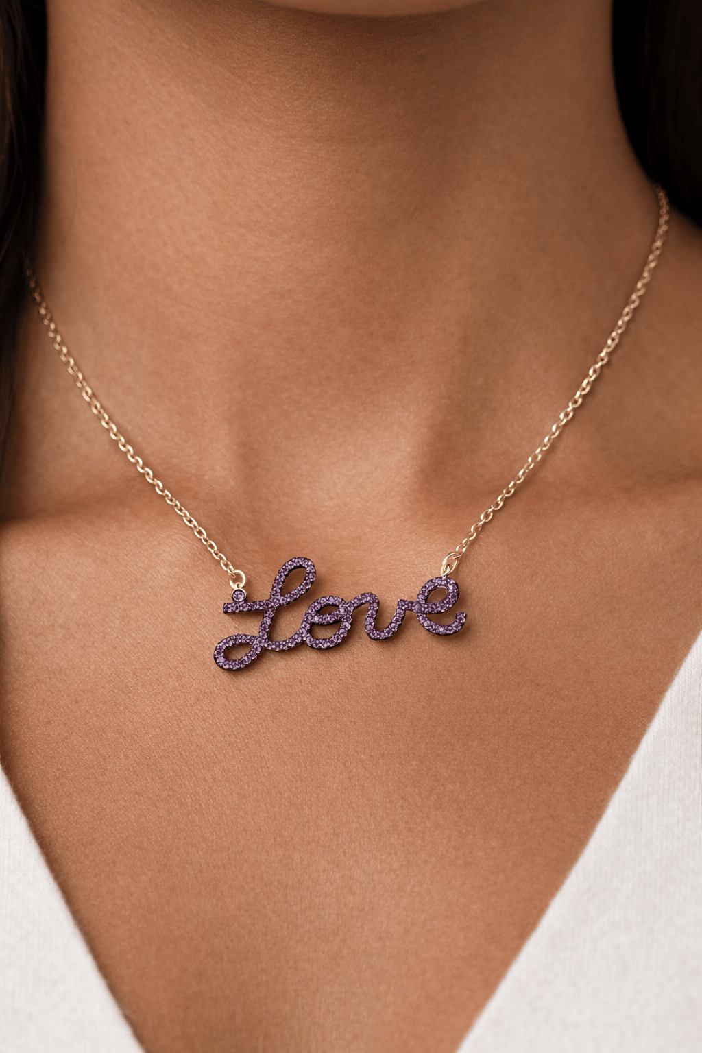 Love Stone Necklace “Pink”