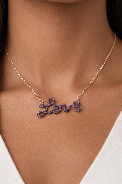 Love Stone Necklace “Pink”